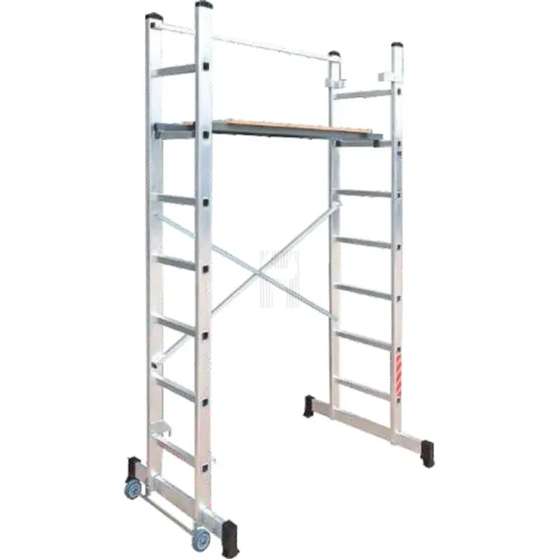 ANDAIME MÓVEL ALUMÍNIO 2X7 DEGRAUS