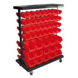 Estante Dupla Móvel com 94 Caixas HOLZMANN KSR94D 940x590x1250 MM
