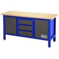 Mesa de Trabalho com 3 Gavetas e Porta ALYCO 1690x600x865 mm