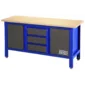 MESA DE TRABALHO DE 3 GAVETAS E PORTA 1690X600X865 MM ALYCO