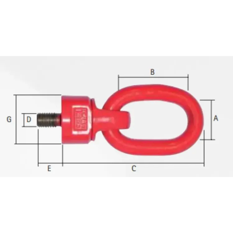 Olhal de Elevação Giratório M30 10.6T Vermelho