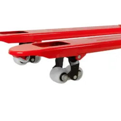 PORTA PALETES RODAS PU DUPLAS GARFOS 1150MM HOLZMANN
