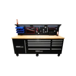 Carro de Trabalho com LED e Tomada KROFTOOLS 84" 6 Rodas