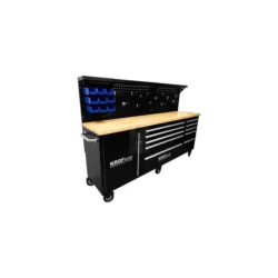 Carro de Trabalho com LED e Tomada KROFTOOLS 84" 6 Rodas