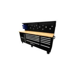 Carro de Trabalho com LED e Tomada KROFTOOLS 84" 6 Rodas