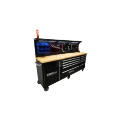 Carro de Trabalho com LED e Tomada KROFTOOLS 84" 6 Rodas