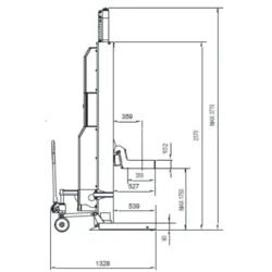 ELEVADOR DE COLUNAS INDEPENDENTES ECF9650YW