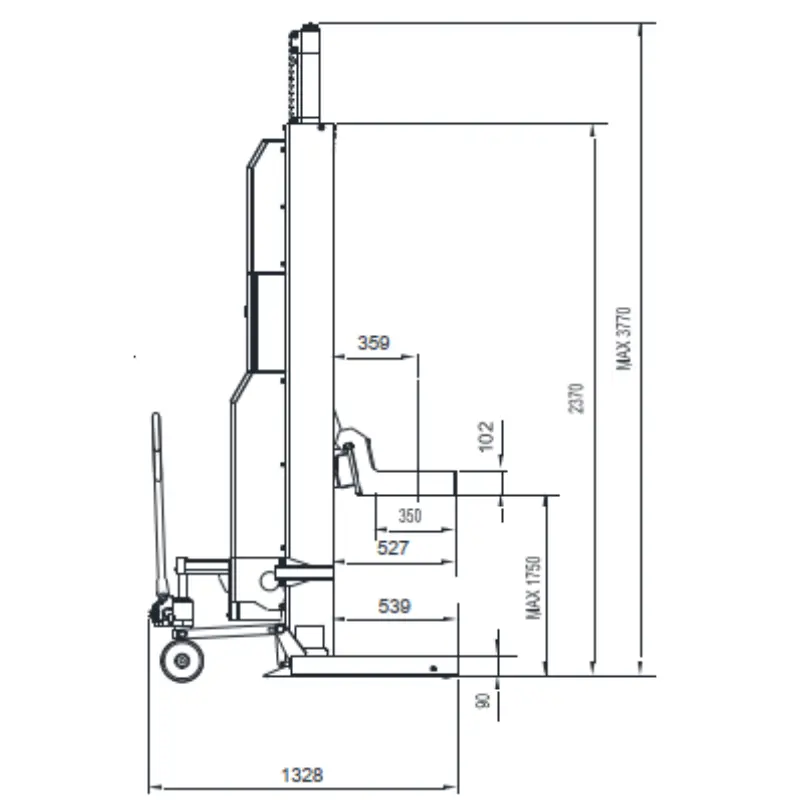 ELEVADOR DE COLUNAS INDEPENDENTES ECF9650YW