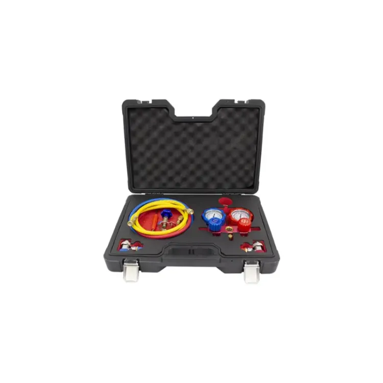 Manómetro para Ar Condicionado KROFTOOLS com Mangueiras 1500mm