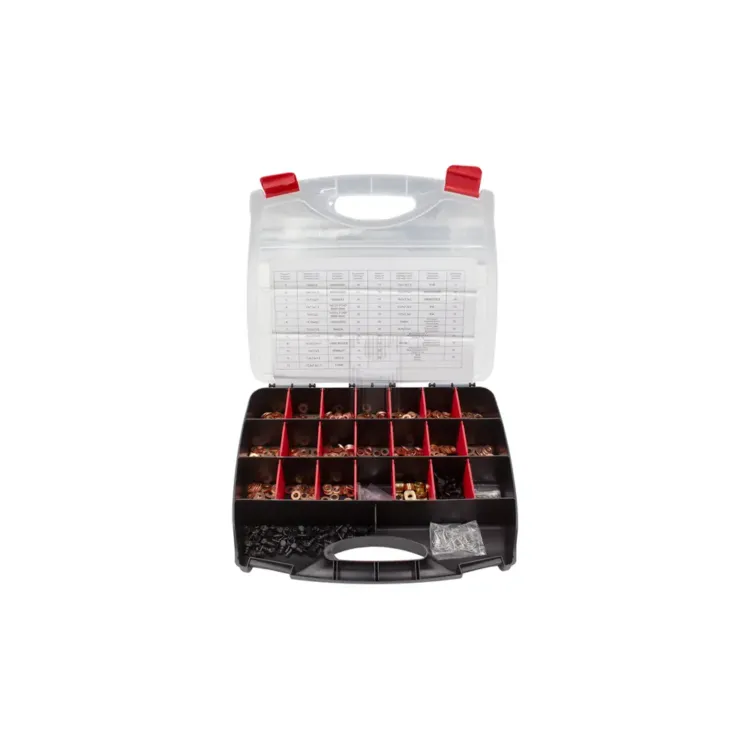 SORTIDO ANILHAS COBRE INJETORES 551 PEÇAS KROFTOOLS