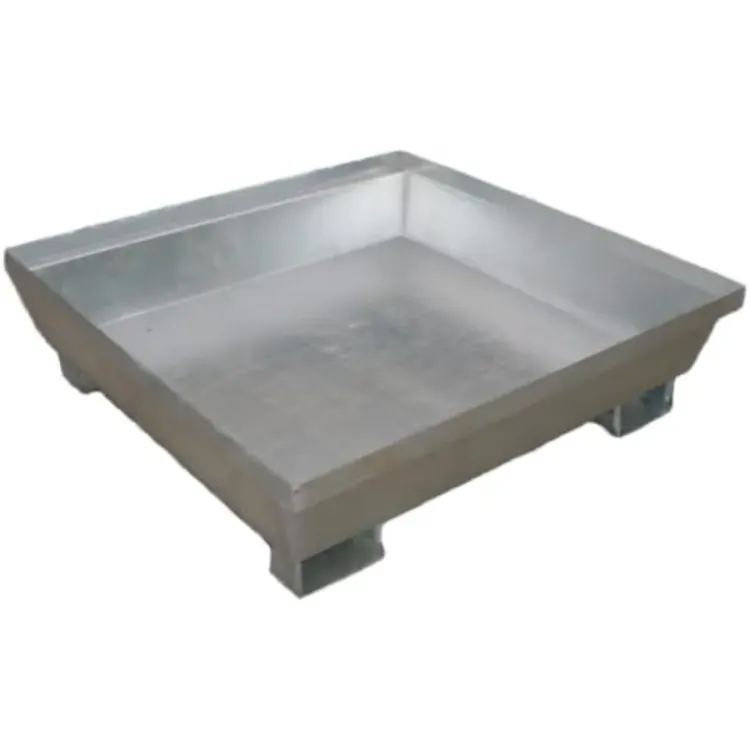 Tina galvanizada sem rede para 4 bidões ND 3037-G 245L 800kg