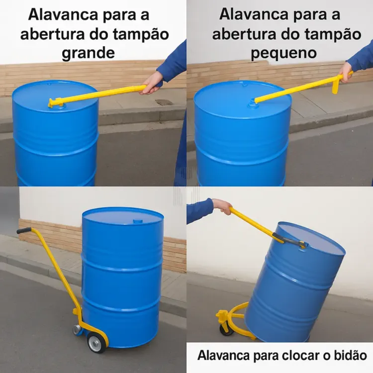 CARRINHO PARA TRANSPORTE BIDÕES 250 LTS ND