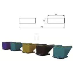 CONTENTOR BASCULANTE 1100LT ND