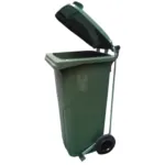 CONTENTOR LIXO 80L VERDE COM PEDAL ND