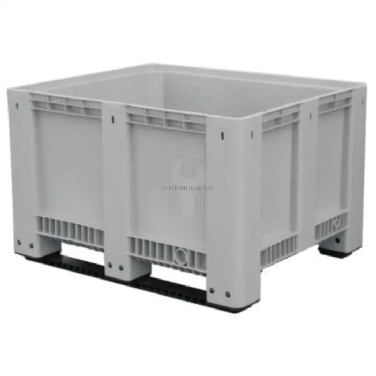 Contentor Plástico para Baterias ND com Patim 610L 1200x1000x760mm