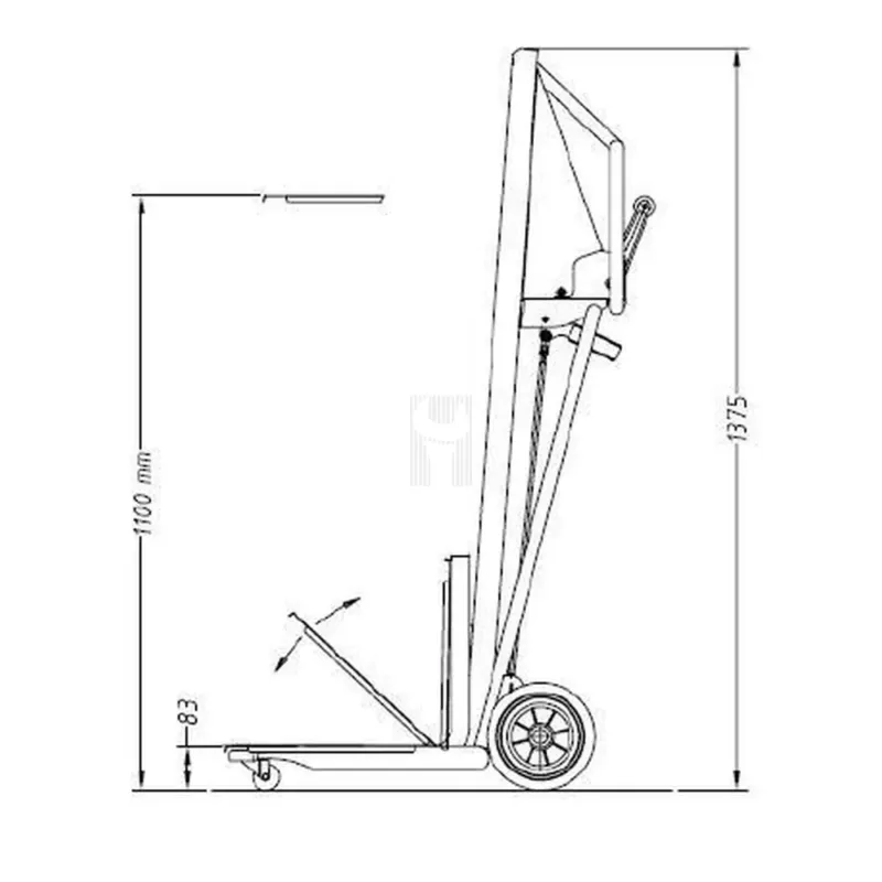 EMPILHADOR/STACKER MANUAL 170 KG ND