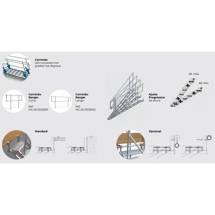 "Indicado ESCADA RANGER 3 DEGRAUS ALTRAD