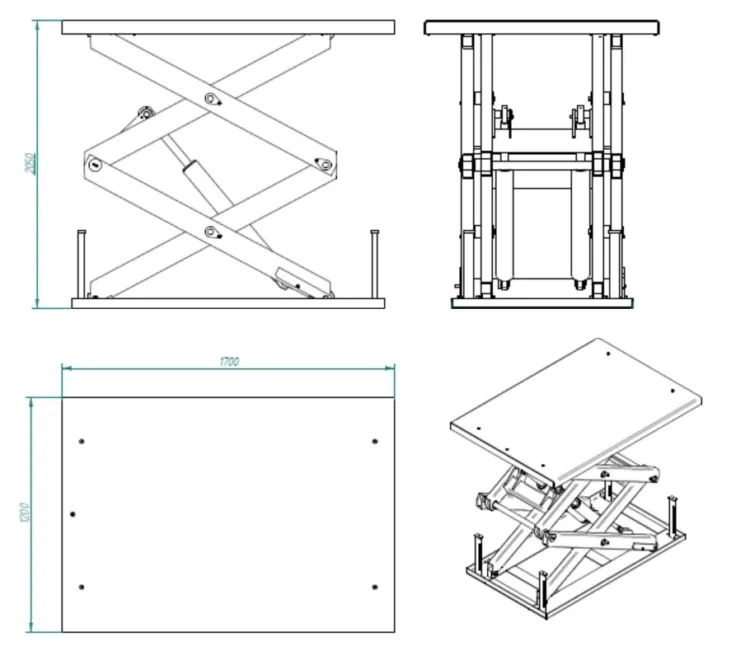MESA DE ELEVAÇÃO ELÉCTRICA 3.000 KG