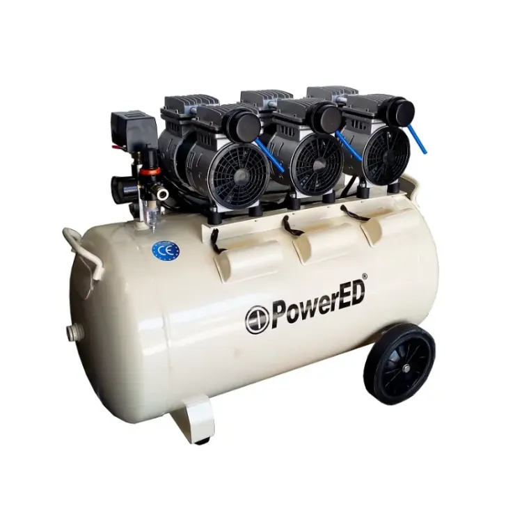 Compressor de Ar Silencioso Powered PWB100S 100L 3HP 230V