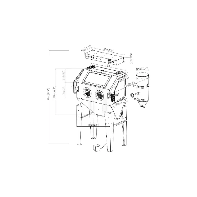 MÁQUINA DECAPAR JATO AREIA 350L KROFTOOLS