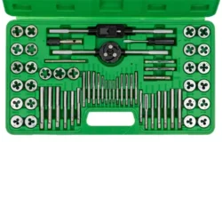 Conjunto de Machos e Caçonetes JBM 60 Peças Métrico UNC UNF NPT