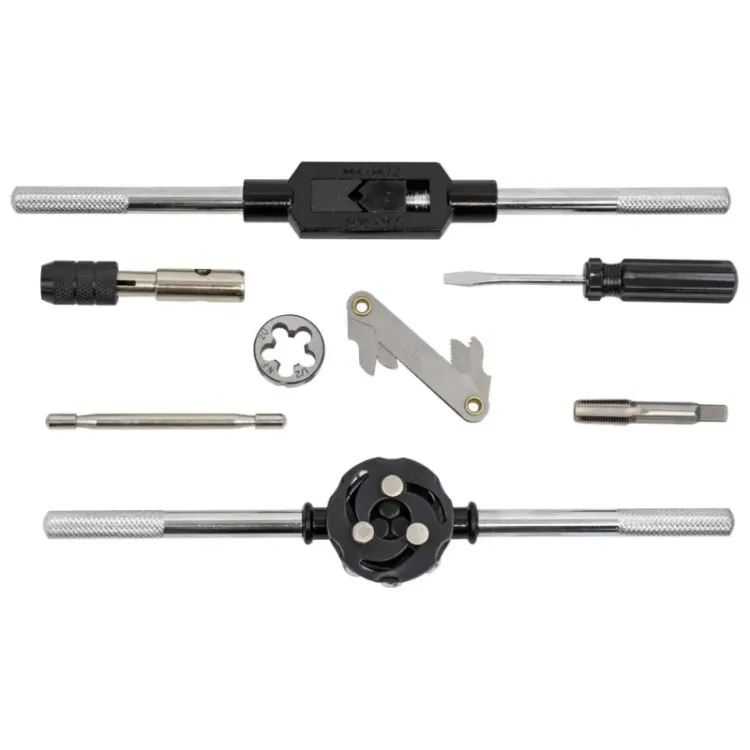 Conjunto de Machos e Caçonetes JBM 60 Peças Métrico UNC UNF NPT