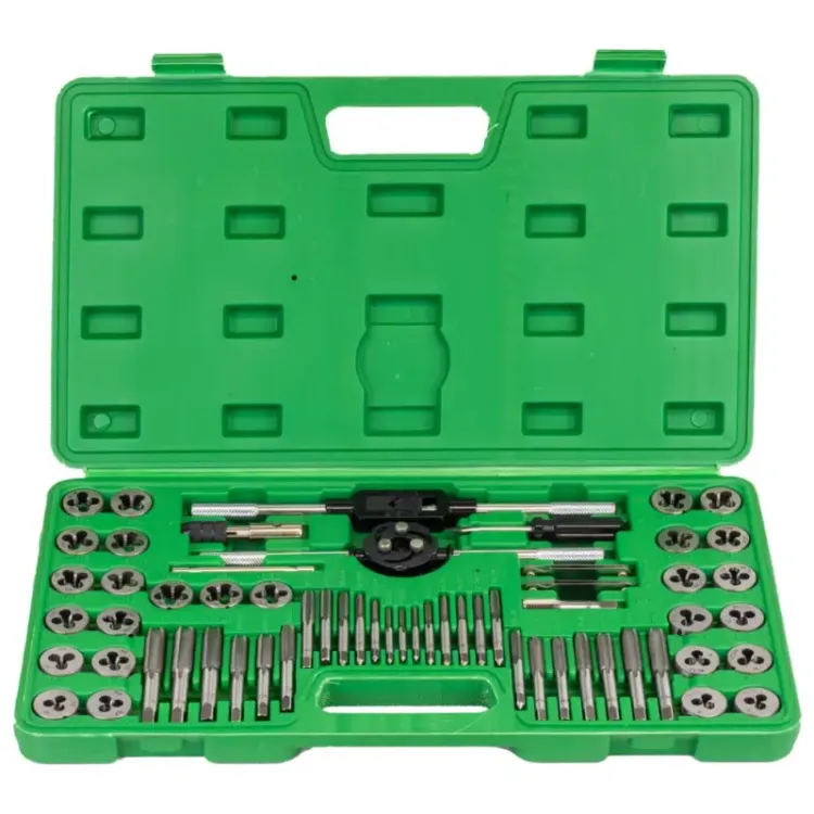 Conjunto de Machos e Caçonetes JBM 60 Peças Métrico UNC UNF NPT