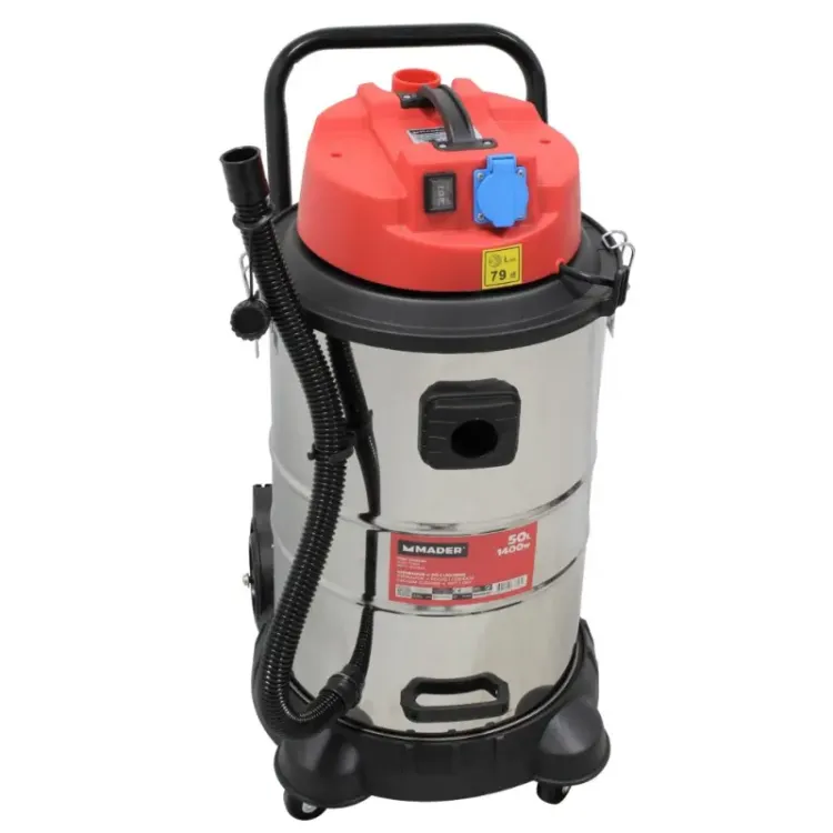 Aspirador INOX 1400W 50L MADER -chavevertical.com
