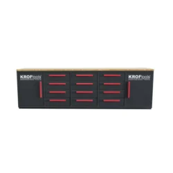 Bancada de Trabalho com Gavetas KROFTOOLS 2.85m Bamboo Premium
