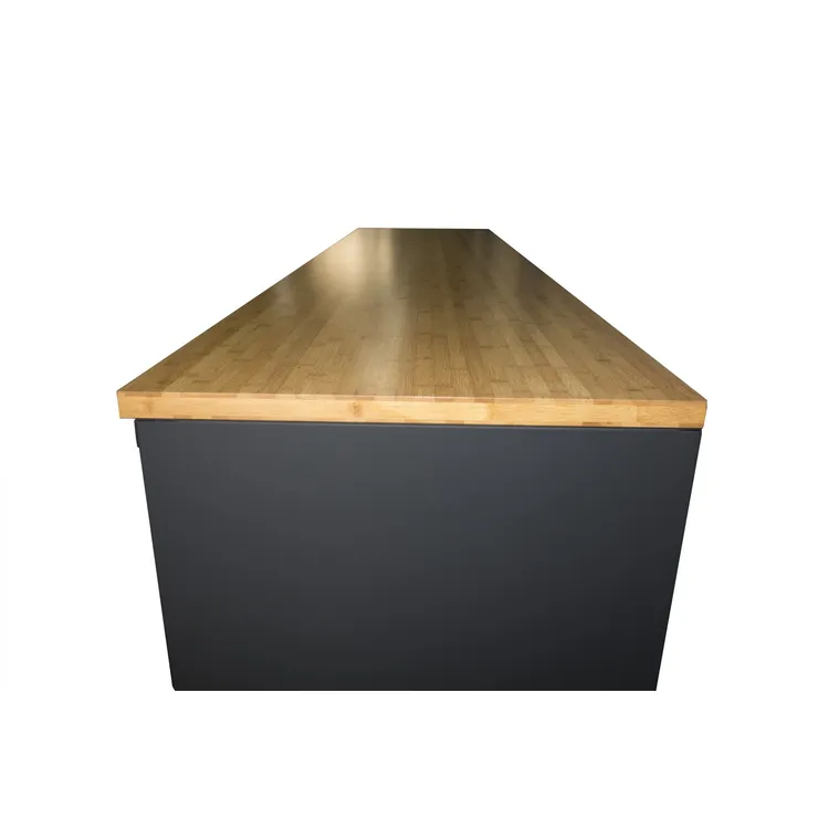 Bancada de Trabalho com Gavetas KROFTOOLS 2.85m Bamboo Premium