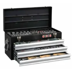 CAIXA DE FERRAMENTAS 3+1 BANDEJAS COM 116 PEÇAS MÉTRICO