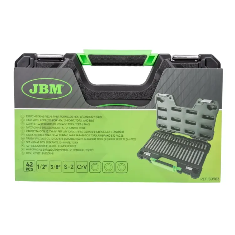 CAIXA FERRAMENTAS DE PONTAS PARA PARAFUSOS JBM  ()
