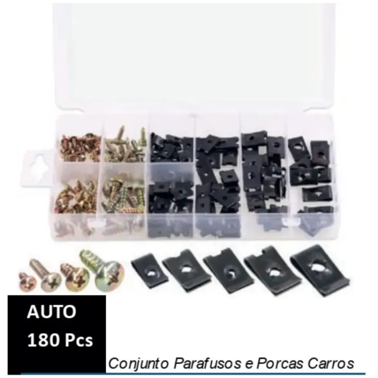 CONJUNTO DE PARAFUSOS E PORCAS AUTO PEÇAS