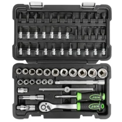 Estojo de Ferramentas JBM 3/8" com 59 Peças Hexagonais Zincado