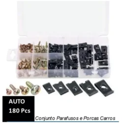 Conjunto de Parafusos e Porcas Auto HEAVYWARE TOOLS M3-M6 170 Peças