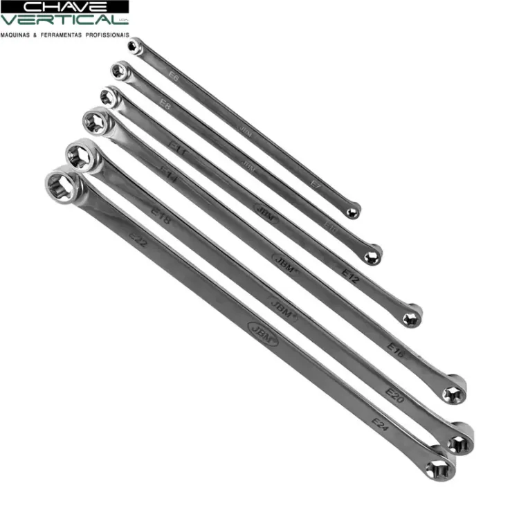 Jogo de 6 Chaves Extra-Largas Torx JBM CrV