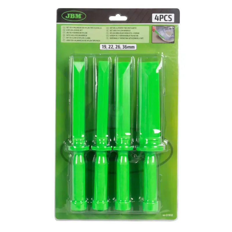 JOGO DE 4 ALAVANCAS DE NYLON TIPO FACA JBM