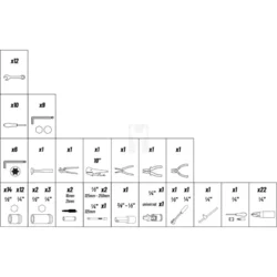 MALA FERRAMENTAS 4 NÍVEIS 108 PEÇAS STILKER