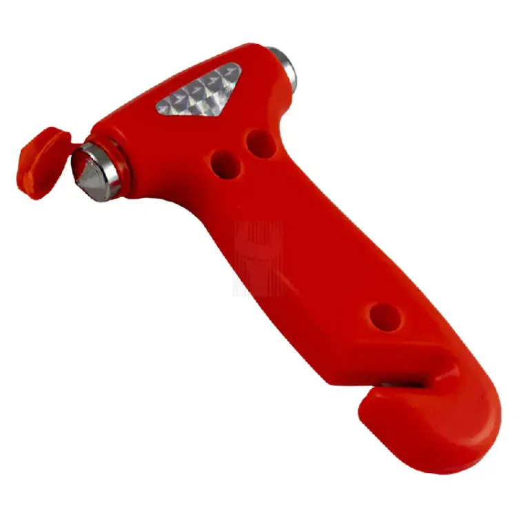 Martelo Quebra-Vidros JBM com Suporte e Corta-Cinto 13.5cm