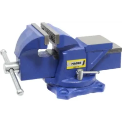 Torno de Bancada MADER 150mm Base Rotativa Aço
