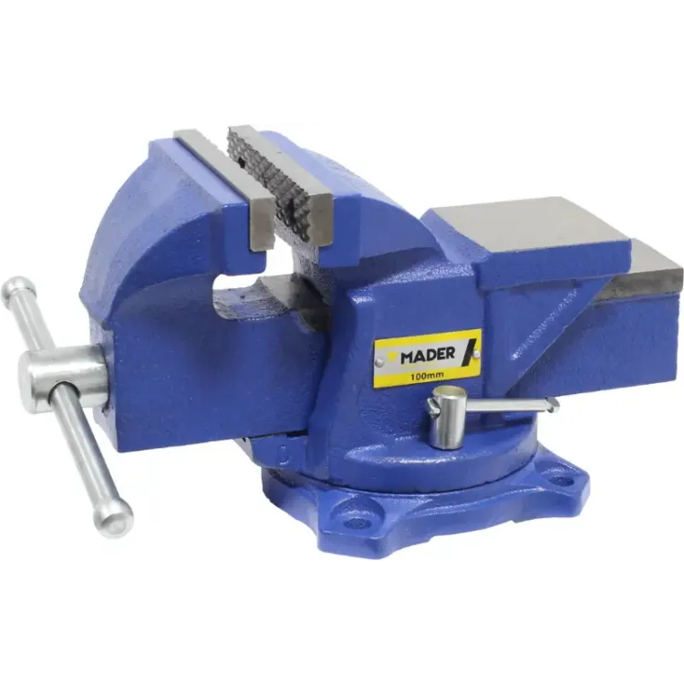 Torno de Bancada MADER 150mm Base Rotativa Aço