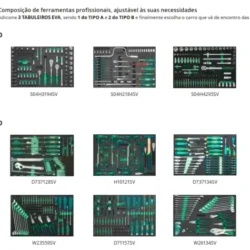 CARRO FERRAMENTAS COMPLETO MEC SOLUTION JONNESWAY