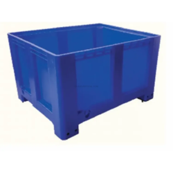 Contentor Plástico Liso Azul ND 1200x1000x760mm 610L