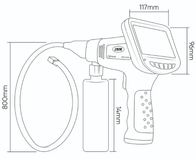 ENDOSCÓPIO PARA LIMPEZA DE AR CONDICIONADO JBM