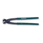 Material: aço Cr-V (Cromo-Vanádio) Tratamento térmico e forjamento Comprimento total: 250 mm (10") Peso: 430 g Capacidade corte arame aço macio: 2,5 – 3,0 mm Capacidade corte arame duro/pregos: até 2 mm