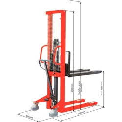 Empilhador Hidráulico Manual DRAKKAR 1T 3000mm 1000kg