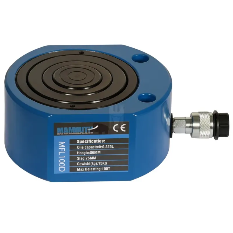 CILINDRO PLANO DUPLO 100T CURSO 75MM MAMMUTH