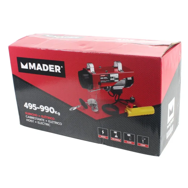 GUINCHO 495/990KG /GUINDASTE MADER