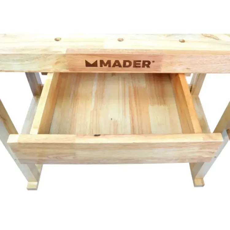 Mesa de Carpinteiro MADER 152cm Madeira de Borracha 100kg