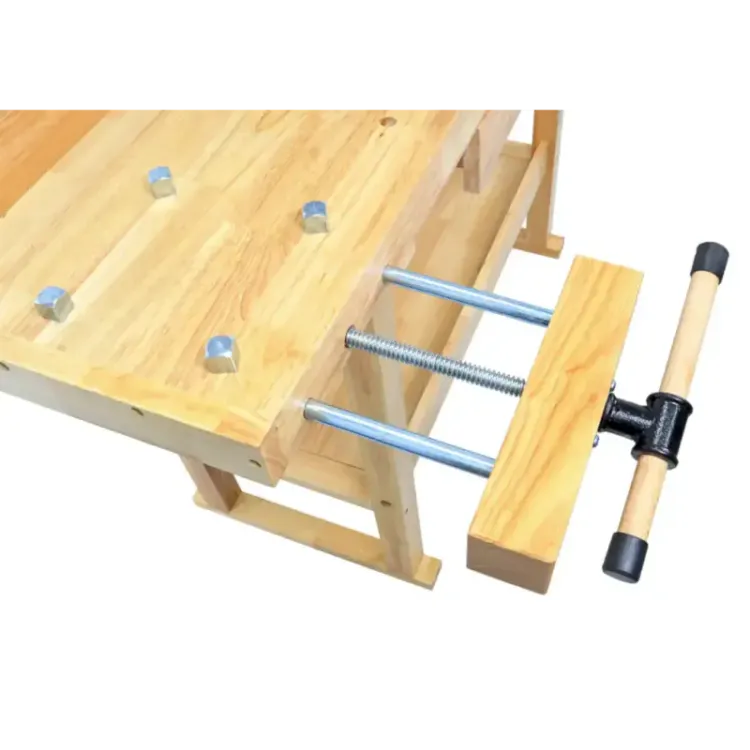 Mesa de Carpinteiro MADER 152cm Madeira de Borracha 100kg